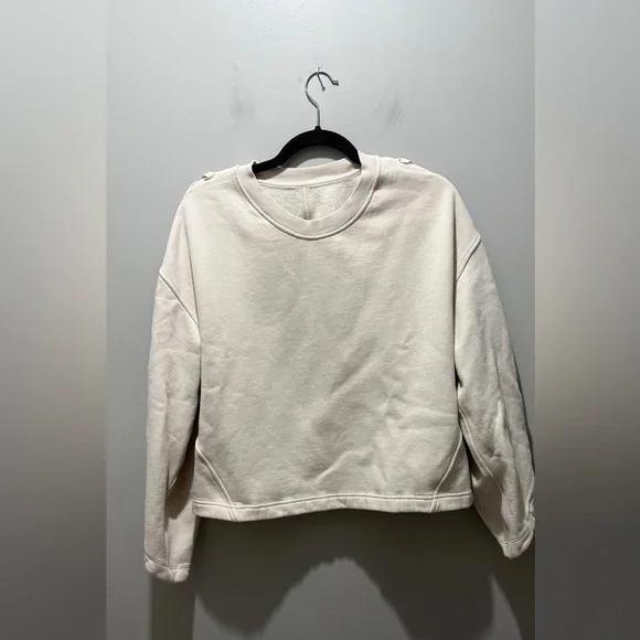 Lululemon Braided Sleeve Pullover - White Opal - Picture 3 of 7